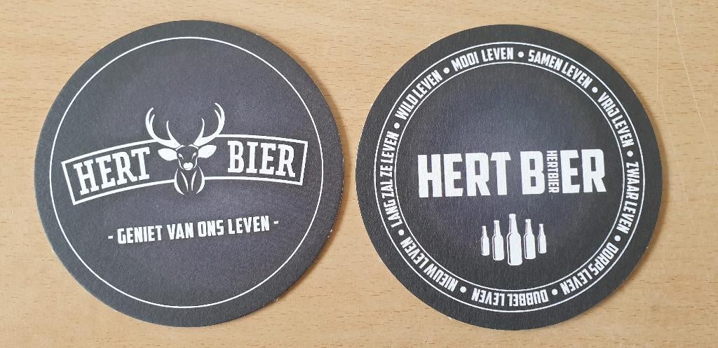 bierviltje Hert Bier, Verzenden, Nieuw, Viltje(s), Overige merken