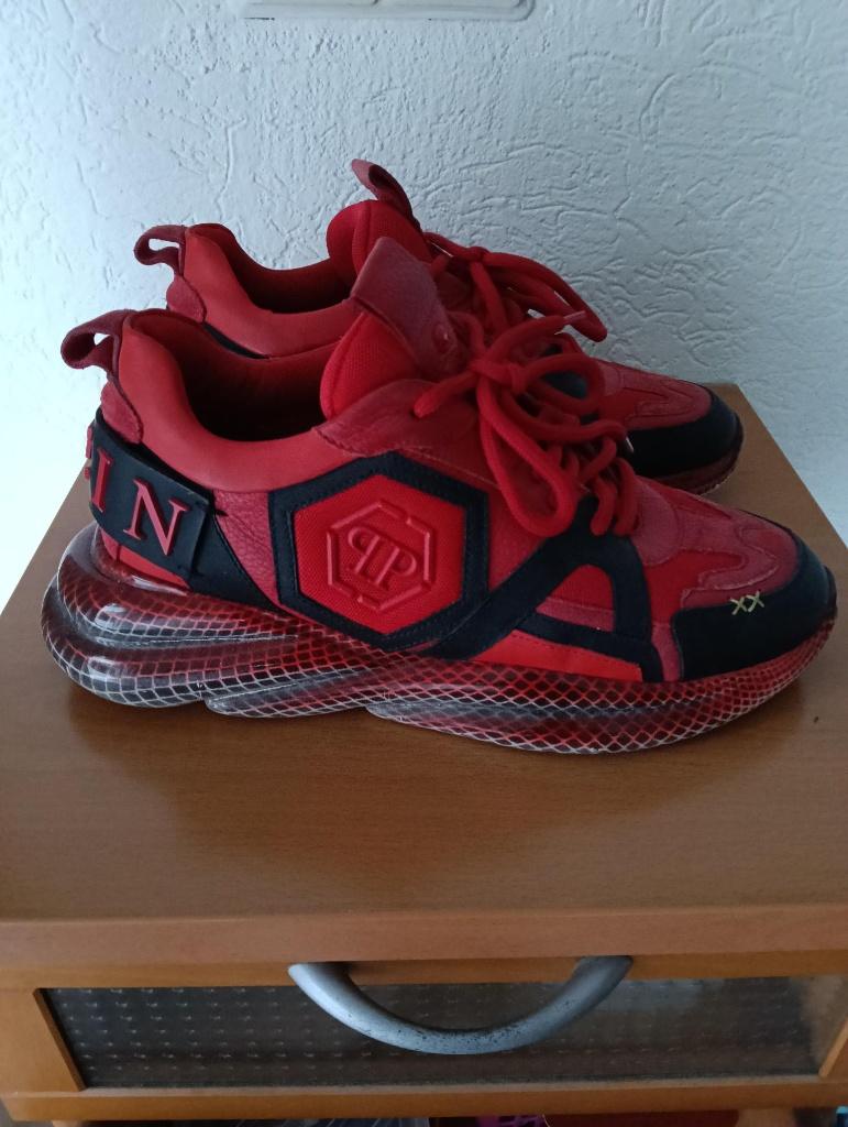 Originele Philipp Plein schoenen rood maat 41, Overige kleuren, Ophalen of Verzenden, Sneakers of Gympen, Philipp Plein