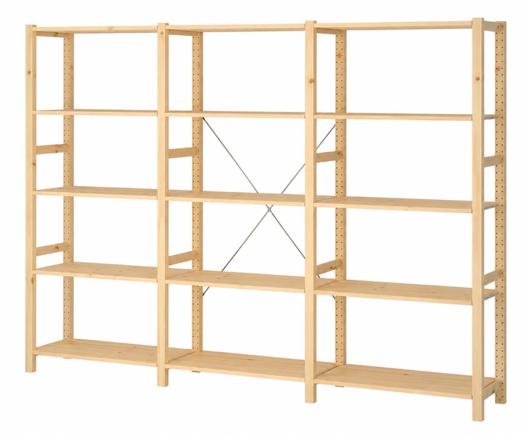 Ikea Ivar stelling 179H + 5 planken 83x30 p.m 7m. beschikb, Ophalen, Zo goed als nieuw