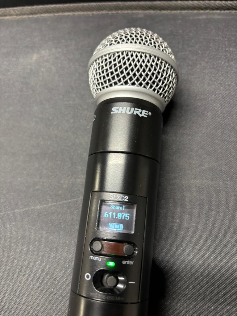 Shure SLXD24/SM58-K59 draadloze SM58 microfoon set, Muziek en Instrumenten, Microfoons, Ophalen, Zo goed als nieuw, Zangmicrofoon