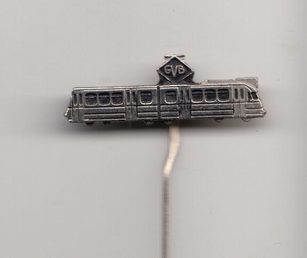 GVB Gemeentelijk Vervoersbedrijf Amsterdam Tram speldje, Verzamelen, Speldjes, Pins en Buttons, Gebruikt, Niet vindbaar, Niet vindbaar