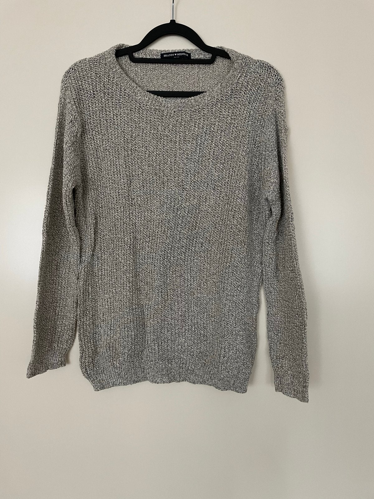 Brandy Melville grijze trui - One Size, Ophalen of Verzenden, Gedragen, Maat 36 (S), Grijs