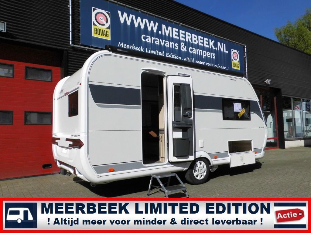 Hobby De Luxe 460 SL 4114,=KORTING BC260+THULE, Treinzit, Tot en met 3, 5 tot 6 meter, Overige typen