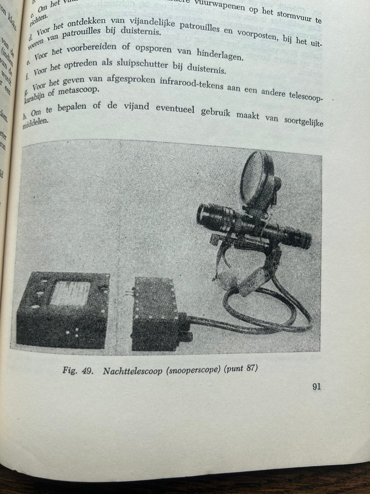 Nederlands KL voorschrift Korea NDVN Nachtkijker sniper 1951, Verzenden, Nederland, Boek of Tijdschrift, Landmacht