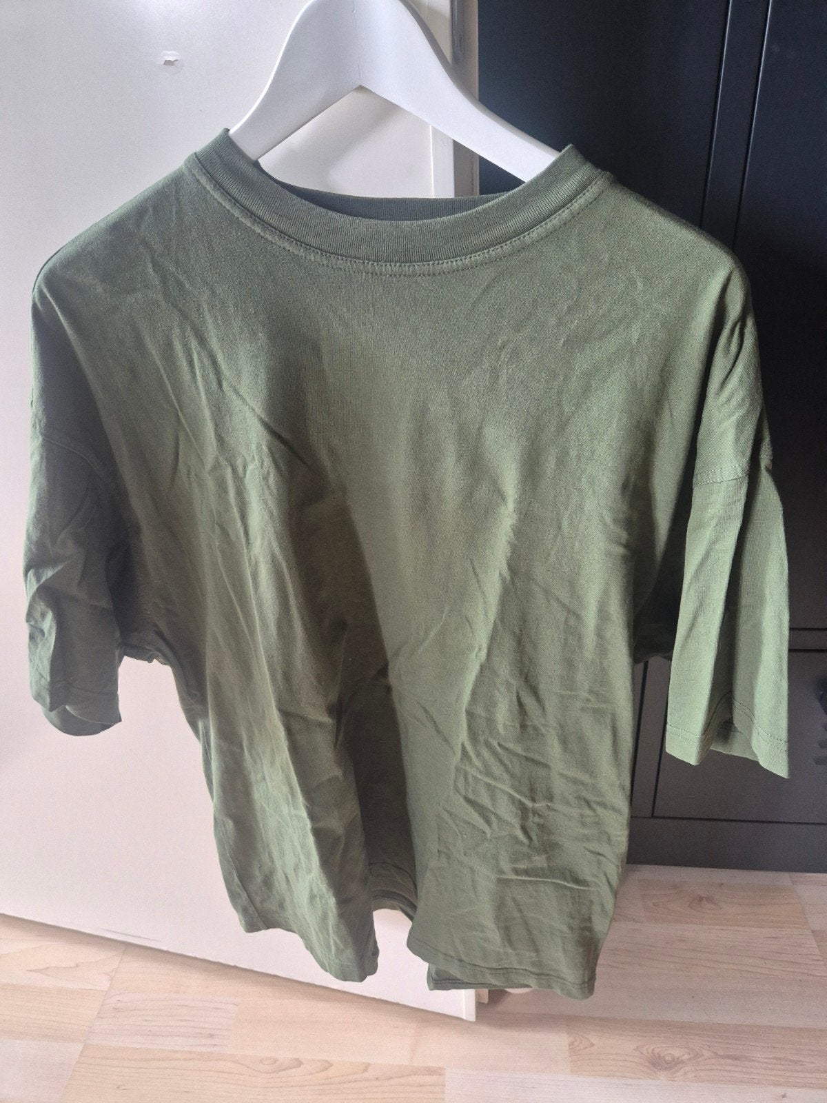 H&M Oversized Fit T-shirt Groen Maat M, Maat 48/50 (M), Ophalen of Verzenden, Zo goed als nieuw, H&M