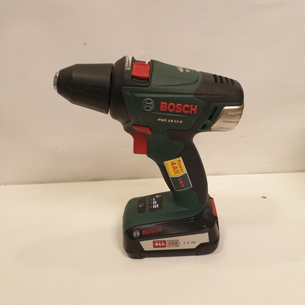 Bosh PSR 18 LI-2 |, Doe-het-zelf en Verbouw, Gereedschap | Boormachines, Zo goed als nieuw, Ophalen of Verzenden