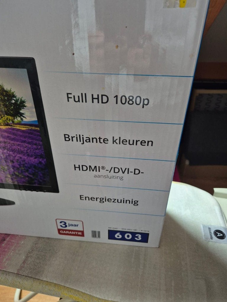 Energiezuinige 23,6 Inch LED-Backlight Beeldscherm Medion, Computers en Software, Nieuw, Full HD, Minder dan 1 ms, LED