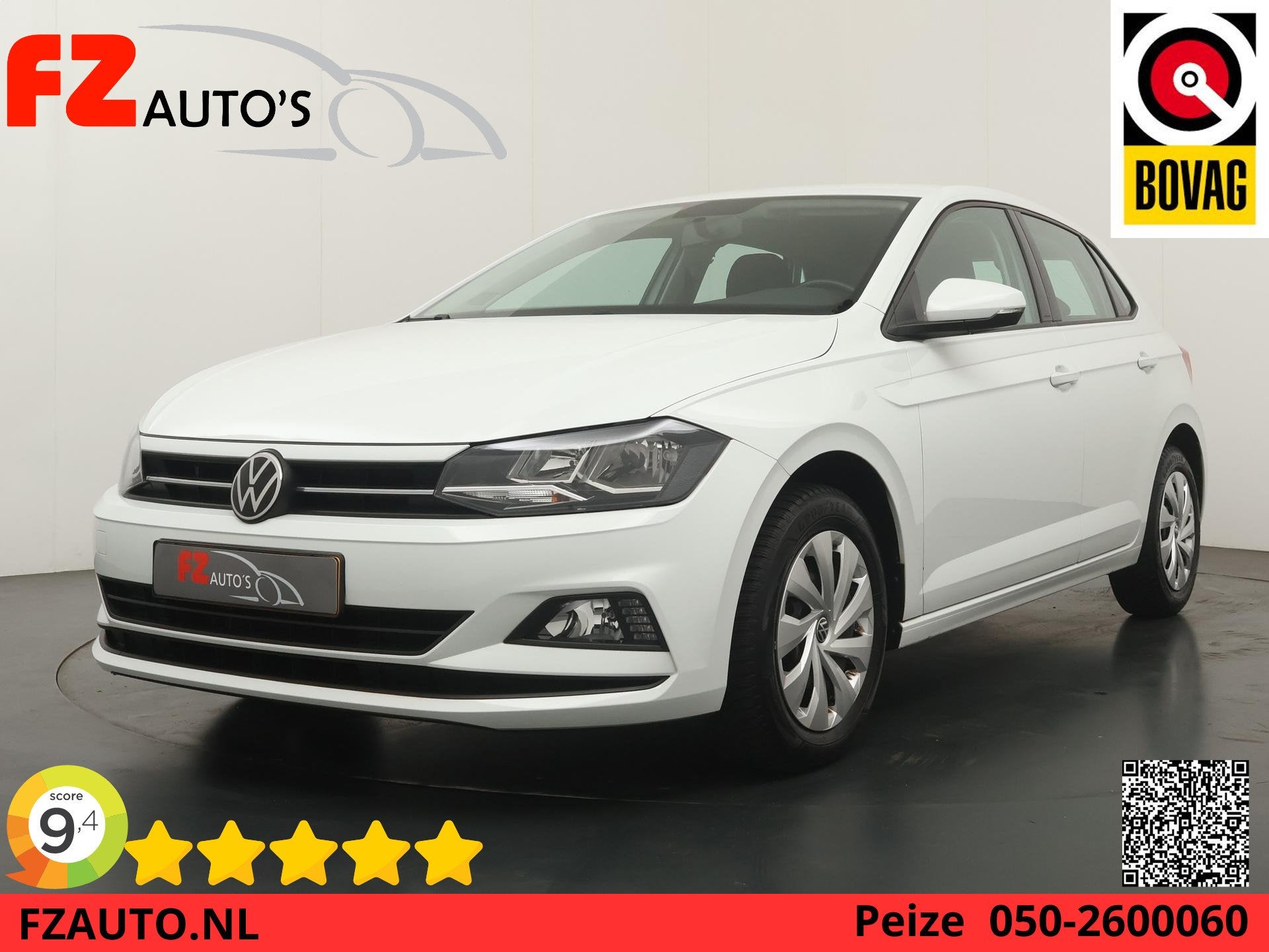 Volkswagen Polo 1.0 MPI Comfortline - Apple Carplay/Android, Auto's, Voorwielaandrijving, Stof, Wit, Origineel Nederlands
