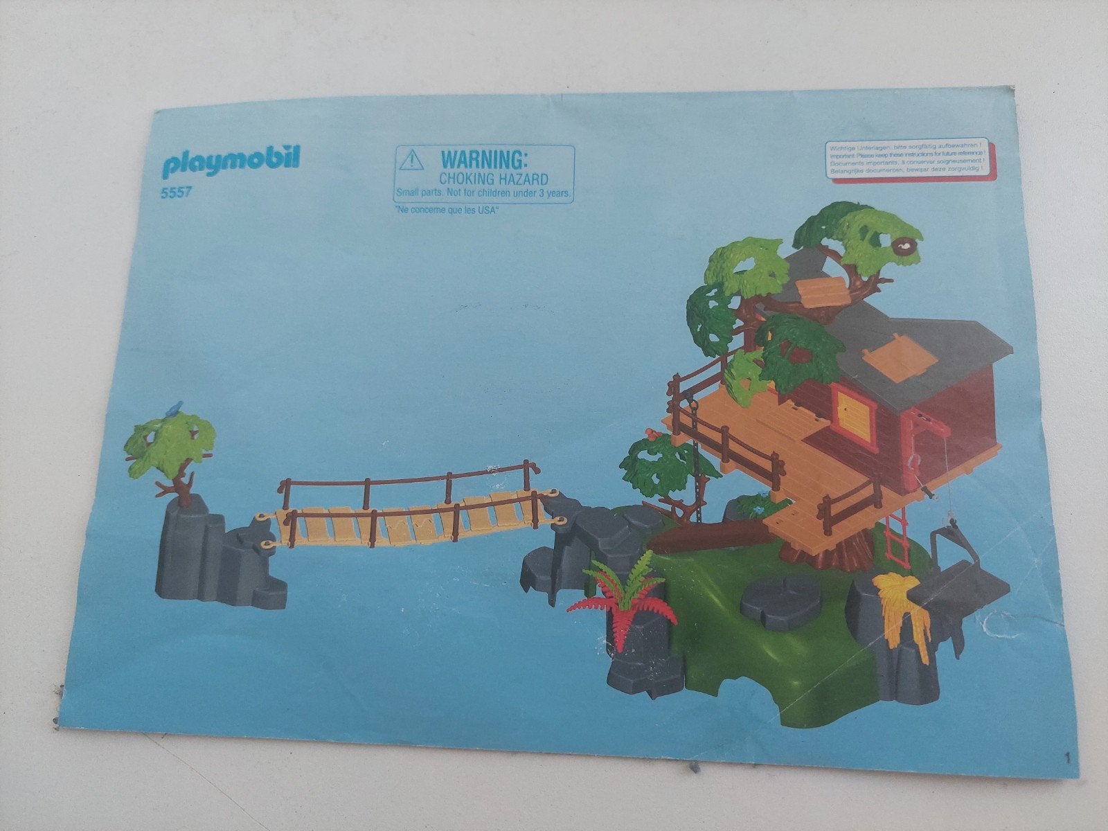 Playmobil Wildlife set 5557 - Boomhut met accessoires, Kinderen en Baby's, Speelgoed | Playmobil, Ophalen, Wild life, Gebruikt