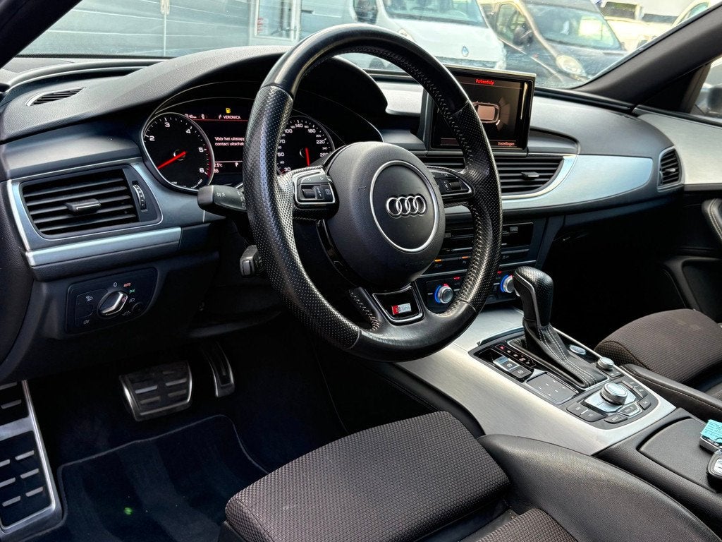Audi A6 Avant 2.0TDI 150pk Autom. S-line Drive Select Navi X, Euro 6, 150 pk, Leder en Stof, Origineel Nederlands