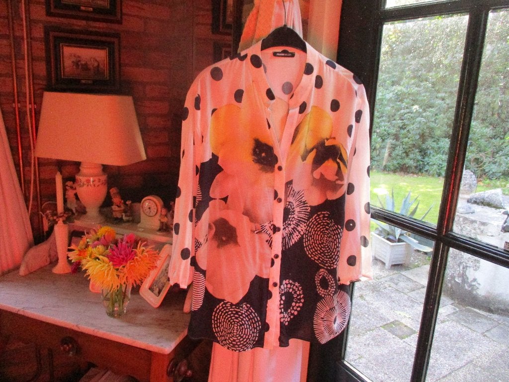 mj/FRANK WALDER/blouse/maat 46/VISCOSE, Blouse of Tuniek, Zo goed als nieuw, Frank Walder, Meerkleurig