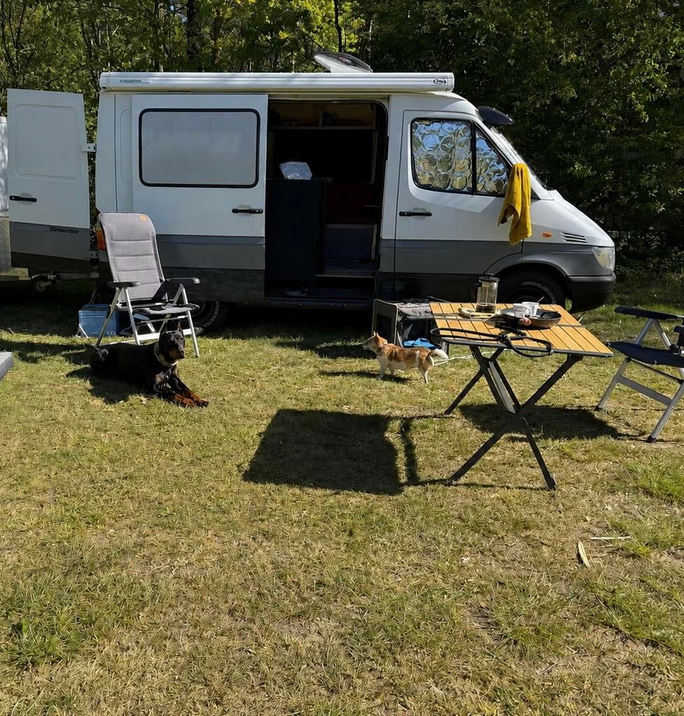Mercedes Sprinter 211 CDI buscamper – camperkenteken, Caravans en Kamperen, Buscamper of Camperbus, Tot en met 2, Mercedes-Benz