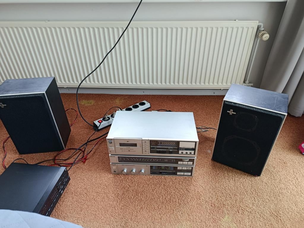 Philips FA141 / FC141 / 22AH452 stereo set vintage lees adv., Audio, Tv en Foto, Stereo-sets, Cassettedeck, Philips, Ophalen of Verzenden