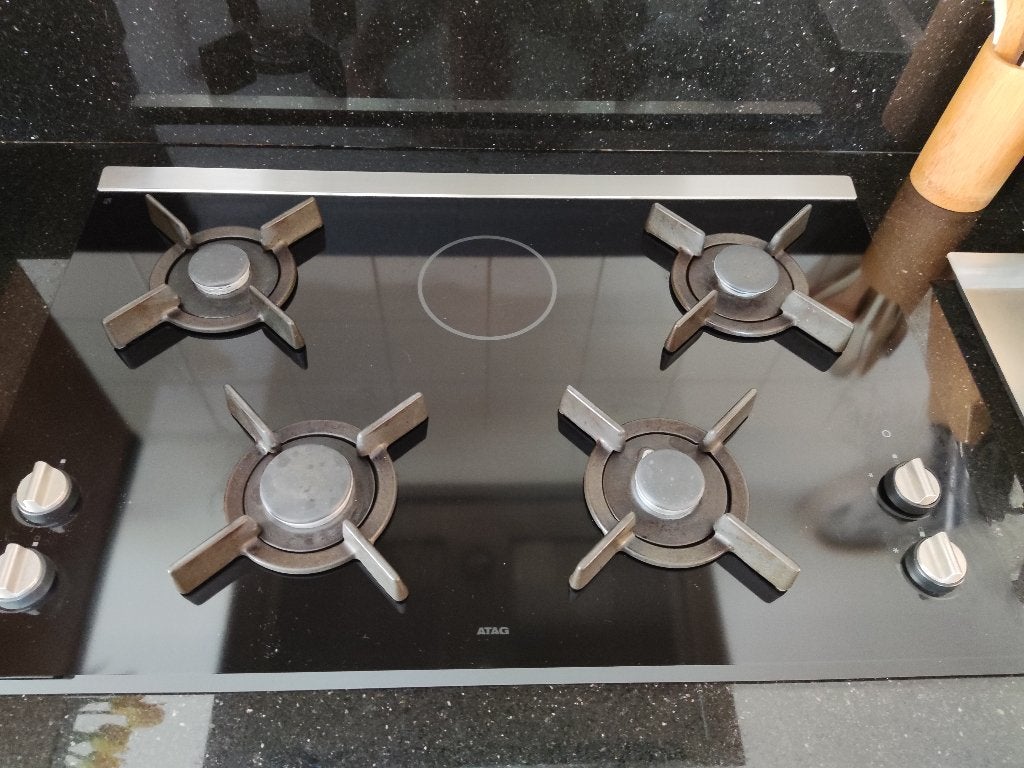 ATAG GASKOOKPLAAT INBOUW 80CM, Witgoed en Apparatuur, Ophalen, Gebruikt, Inbouw, Gas