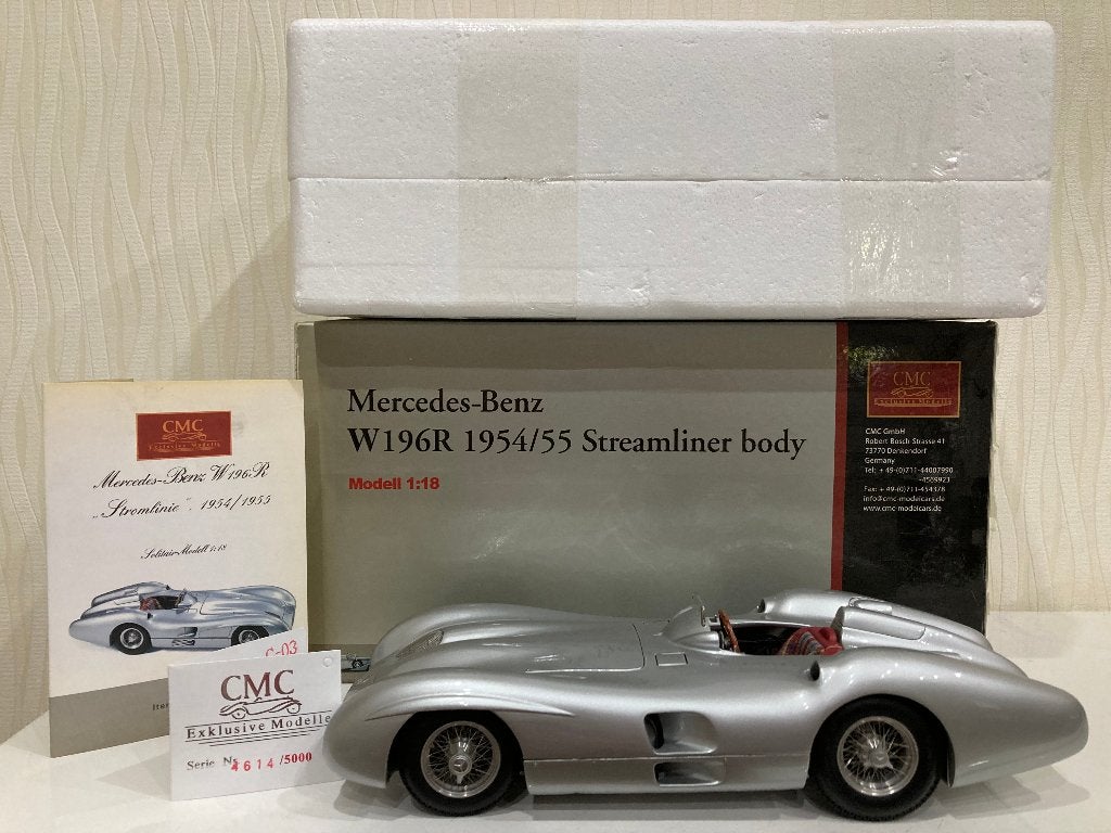Modelauto: CMC Mercedes-Benz W196R  1954/55 Streamliner body, Ophalen of Verzenden, Overige merken
