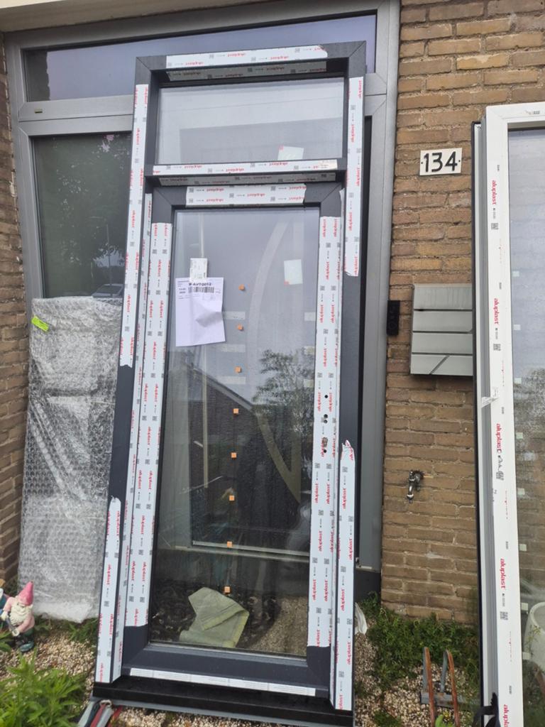 Deur binnen open, Doe-het-zelf en Verbouw, Glas en Ramen, Ophalen of Verzenden, 160 cm of meer, Glasplaat, 160 cm of meer