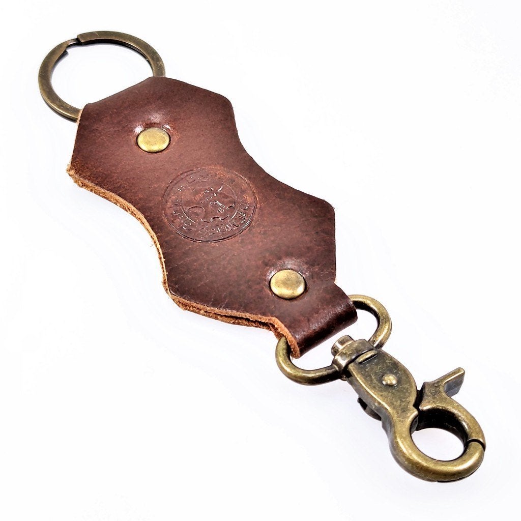 Donkerbruin Vintage Leren Sleutelhanger, Birgitta-Gracht 33, 6465 EL Kerkrade, Nederland, Verzenden, Overige typen, Nieuw