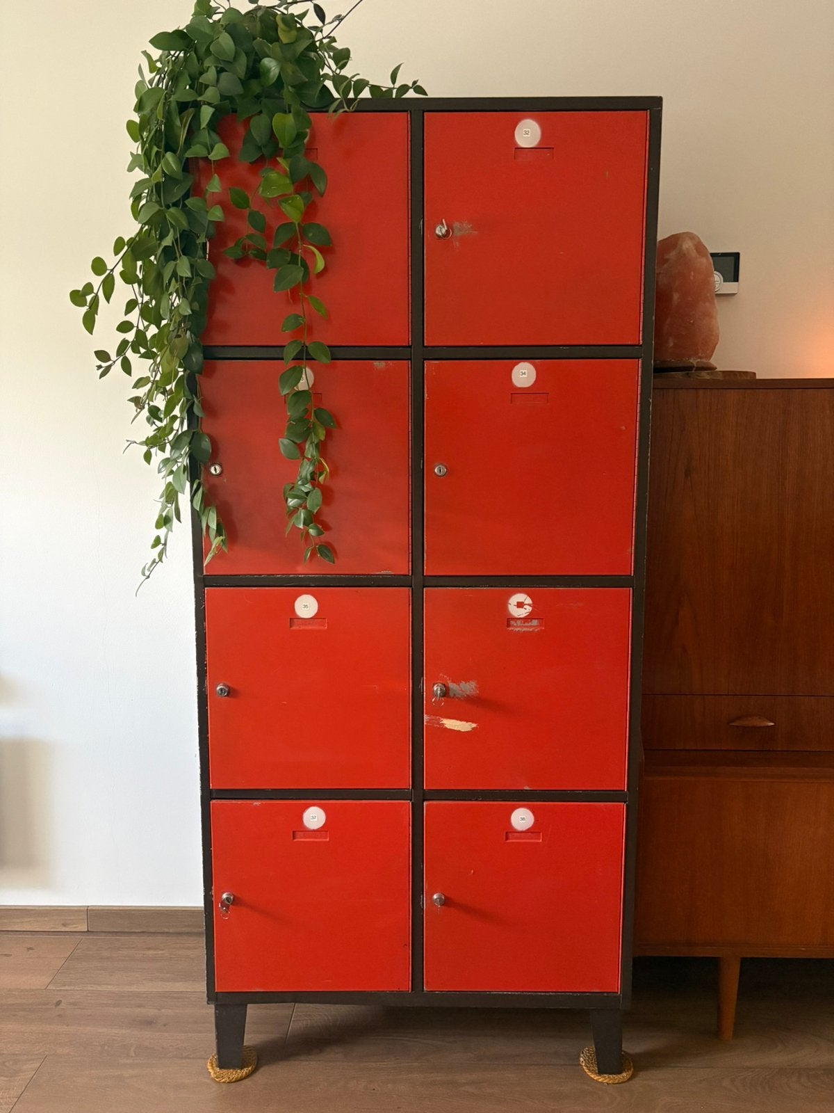 Retro lockerkast 8 vakken, Huis en Inrichting, Ophalen of Verzenden, Zo goed als nieuw