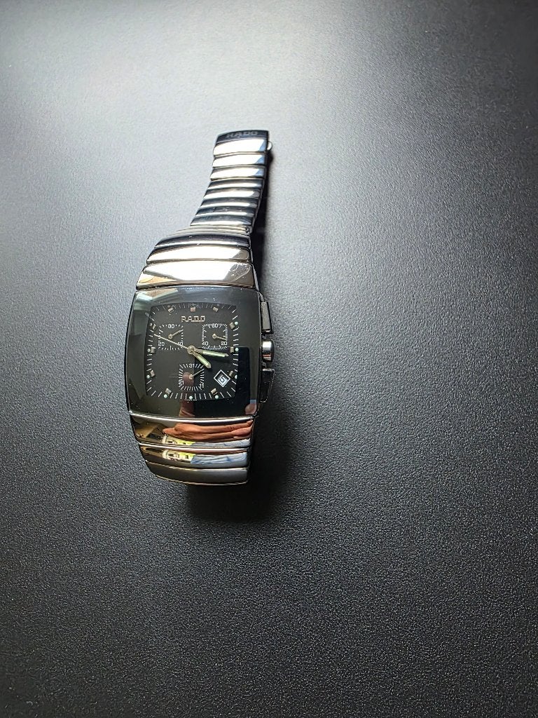 Mooi horloge met chronograph, Overige materialen, Gebruikt, Polshorloge, Overige materialen