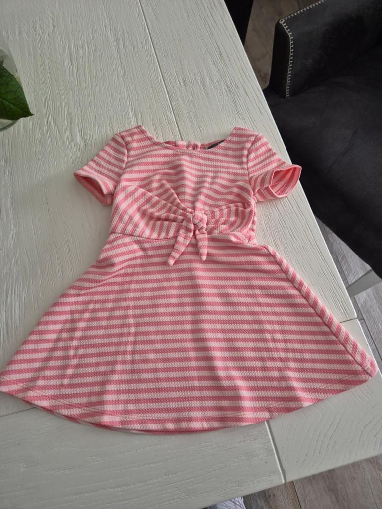Primark roze gestreept jurkje, maat 800, Kinderen en Baby's, Babykleding | Maat 80, Meisje, Jurkje of Rokje, Ophalen of Verzenden