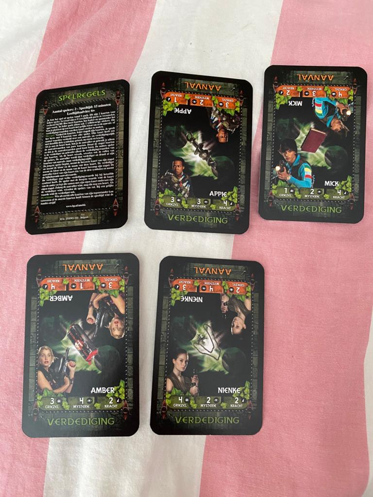 4x Het Huis Anubis kaarten, Verzamelen, Ophalen of Verzenden, Foto of Kaart