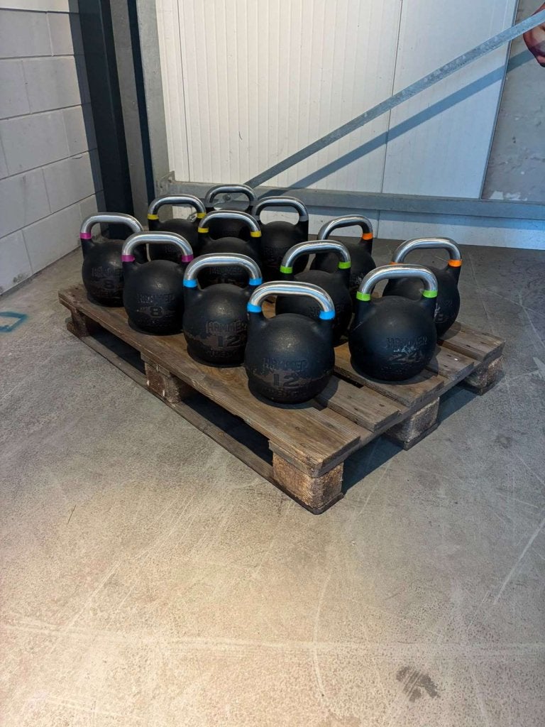 Complete Hammer Strength Kettlebell Set, Gebruikt, Niet ingevuld, Kettlebell, Niet ingevuld