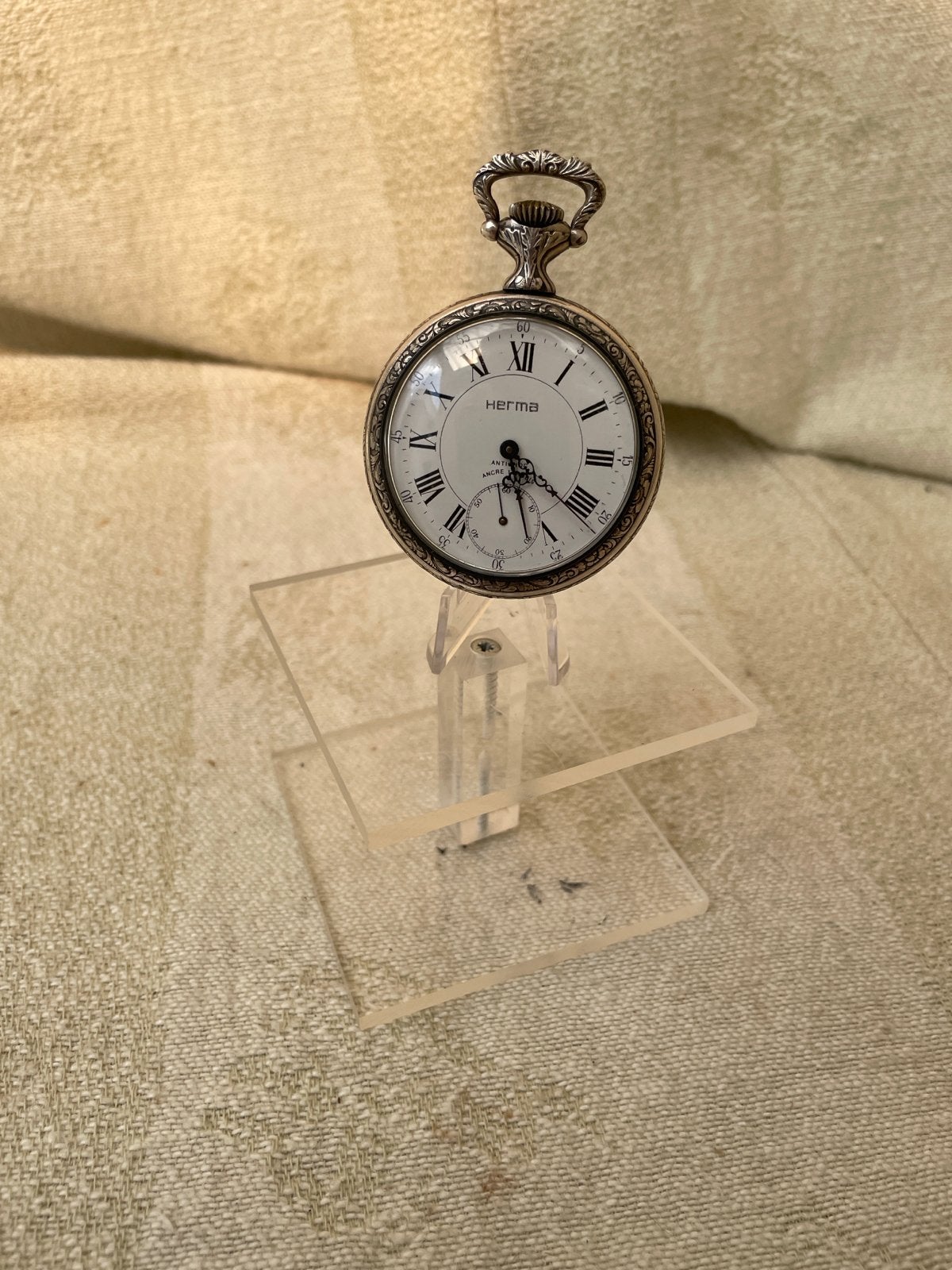 Vintage Herma Zakhorloge "Diana de Jageres" Jaren 50/60, Sieraden, Tassen en Uiterlijk, Ophalen of Verzenden, Overige materialen