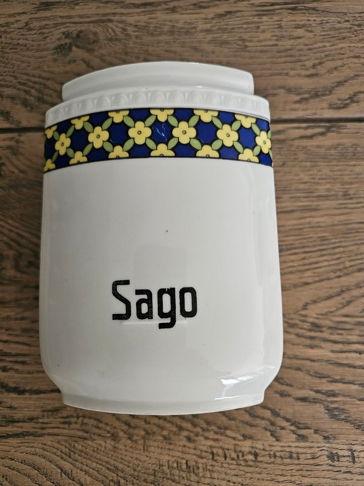 Vintage Sago voorraadpot van striegau porselein model 7821, Ophalen of Verzenden