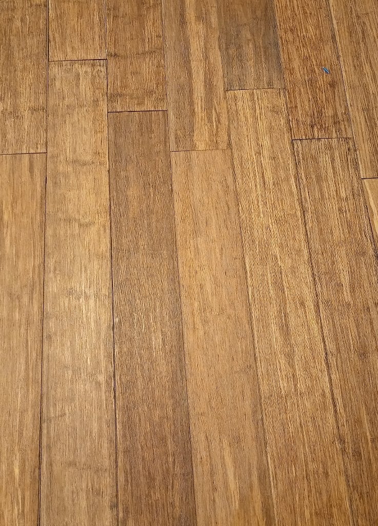 Bamboe lamelparket ong 42 m2, Gebruikt, 50 tot 150 cm, 10 m² of meer, 10 tot 30 cm