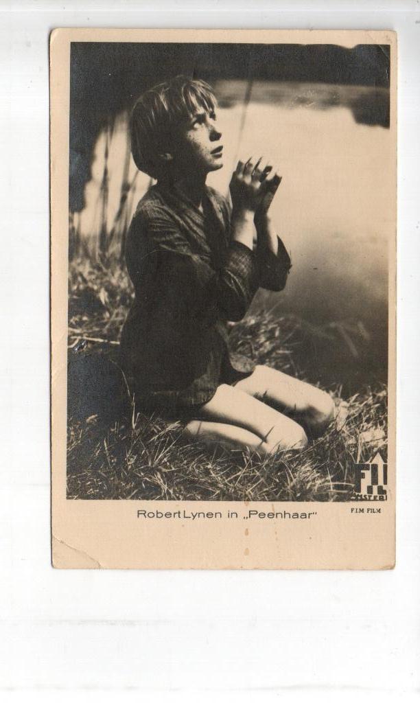 Filmsterren, Fotokaart. Robert Lynen "Peenhaar ", Verzamelen, Ophalen of Verzenden, Voor 1920, Ongelopen, Noord-Holland