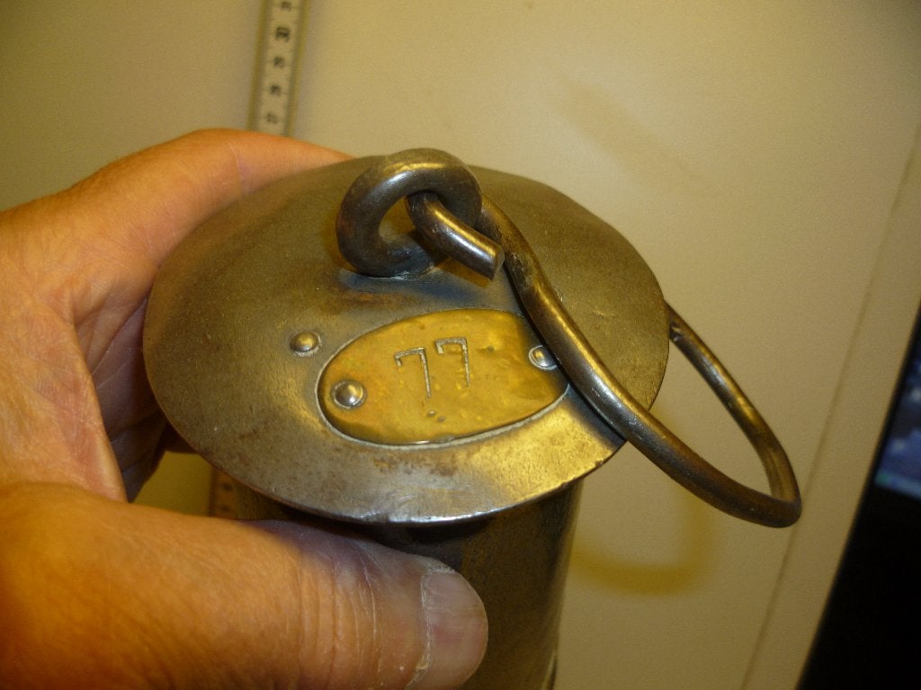 Mijnlamp 1080410 Patent nr.77 , lees verder, Ophalen of Verzenden