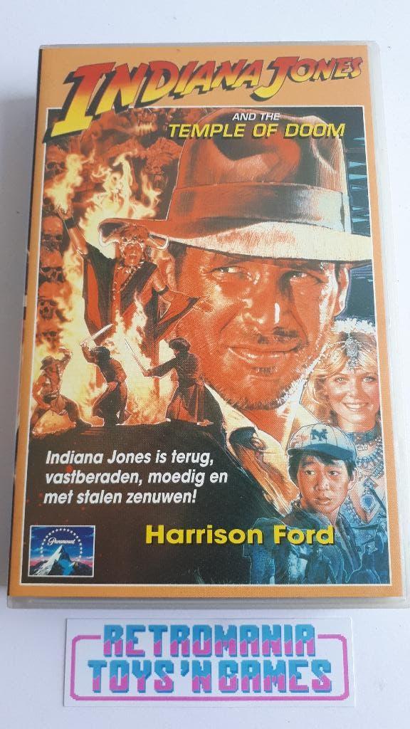 vhs - indiana jones and the temple of doom, Alle leeftijden, Verzenden, Gebruikt, Actie en Avontuur