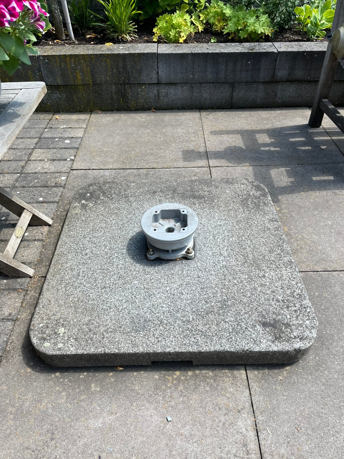•GRATIS• parasolvoet zware kwaliteit, Tuin en Terras, Parasols, Ophalen, Zo goed als nieuw, Minder dan 1 meter, Parasolvoet