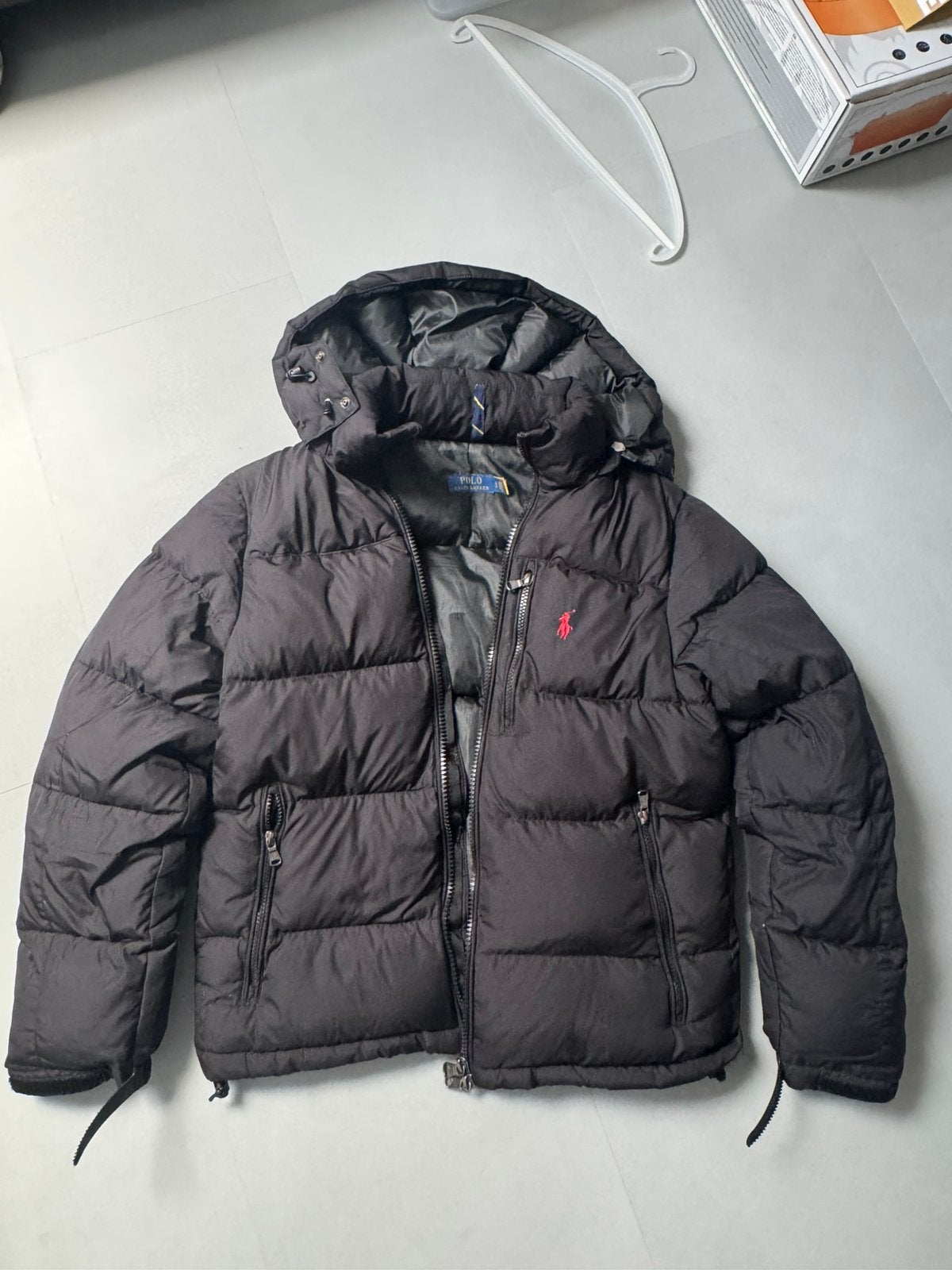 Ralph lauren puffer winterjas, Ophalen of Verzenden, Zo goed als nieuw, Zwart