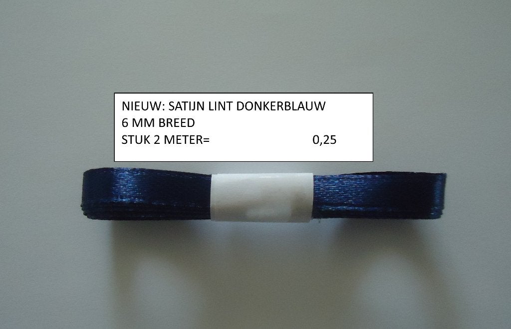 ❤️satijn lint 6mm donkerblauw ( alleen verzenden, Hobby en Vrije tijd, Scrapbooking, Ophalen, Nieuw, Versiering of Embellishment