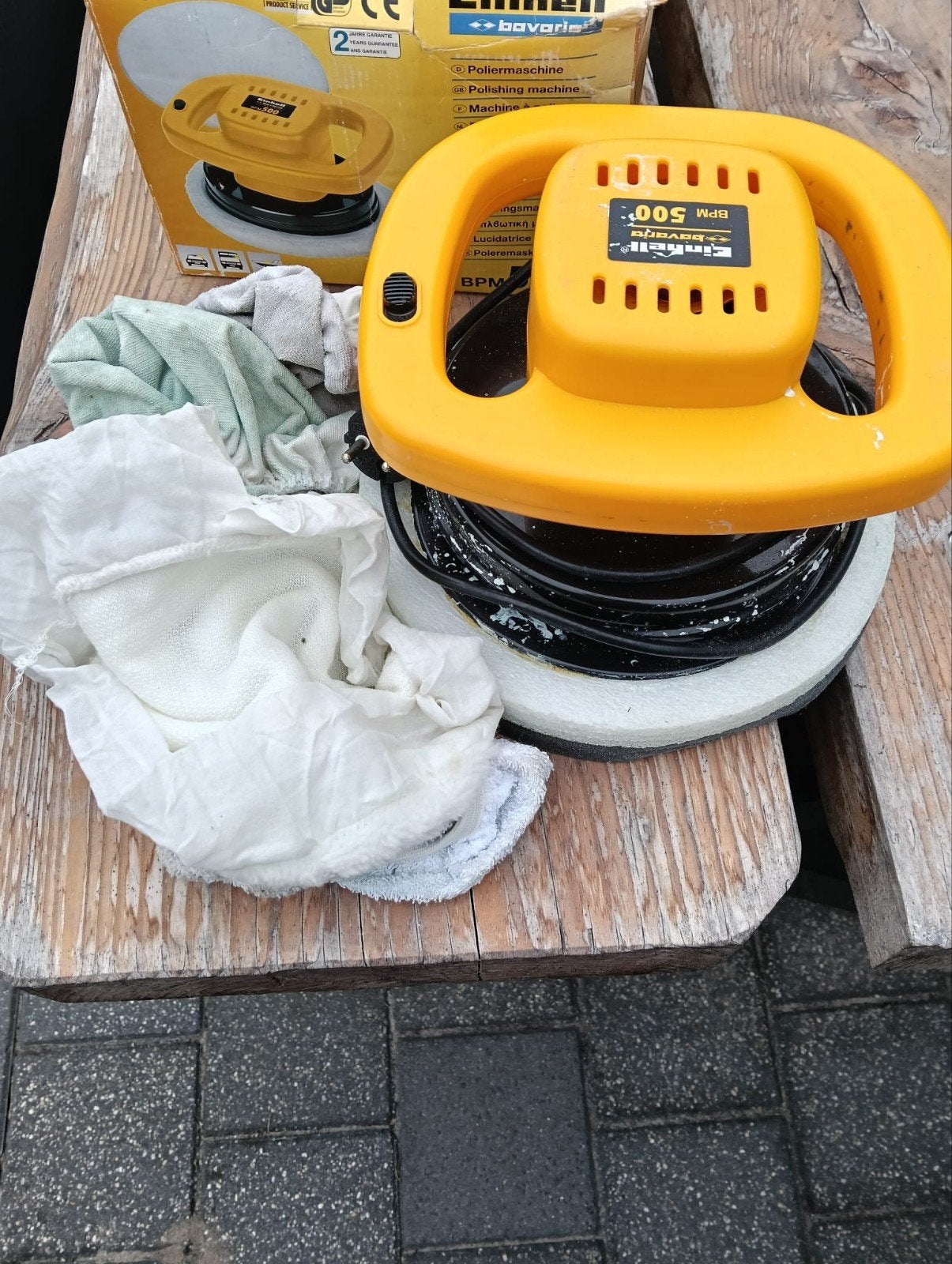 te koop einhel poetsmachine, Ophalen