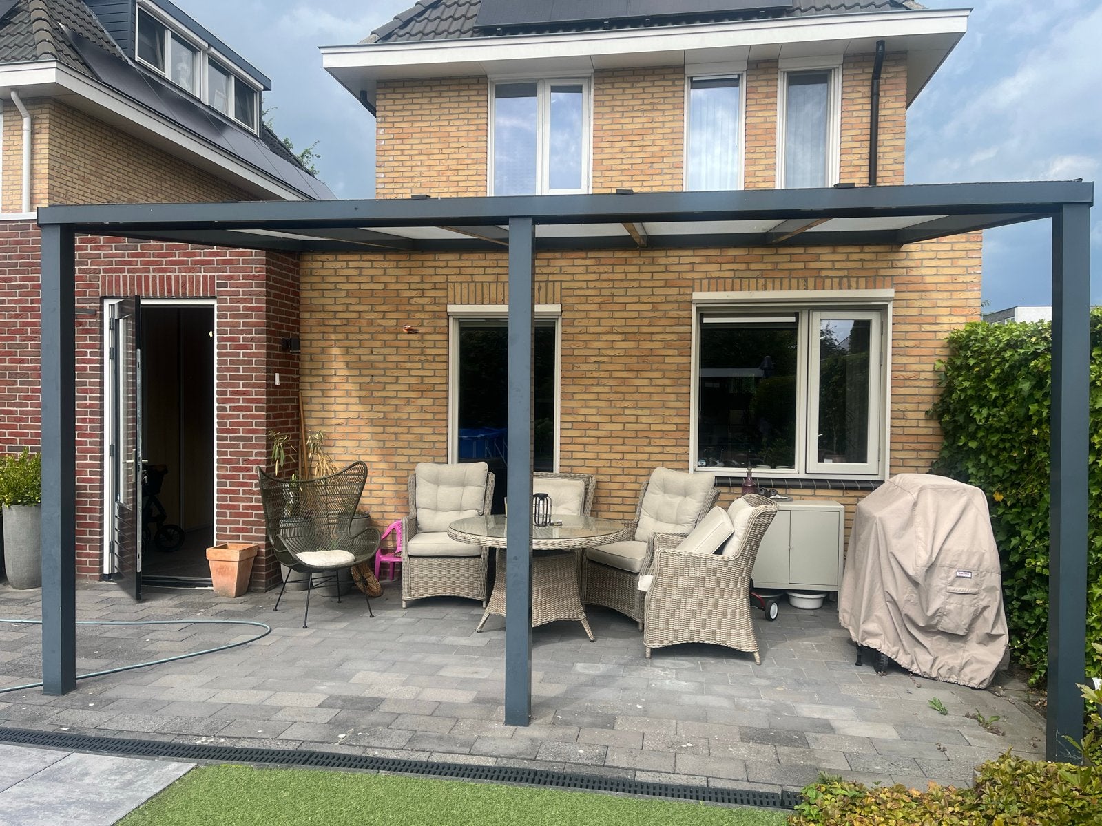 Veranda aluminium, Tuin en Terras, Overkappingen, Ophalen, Gebruikt, Veranda