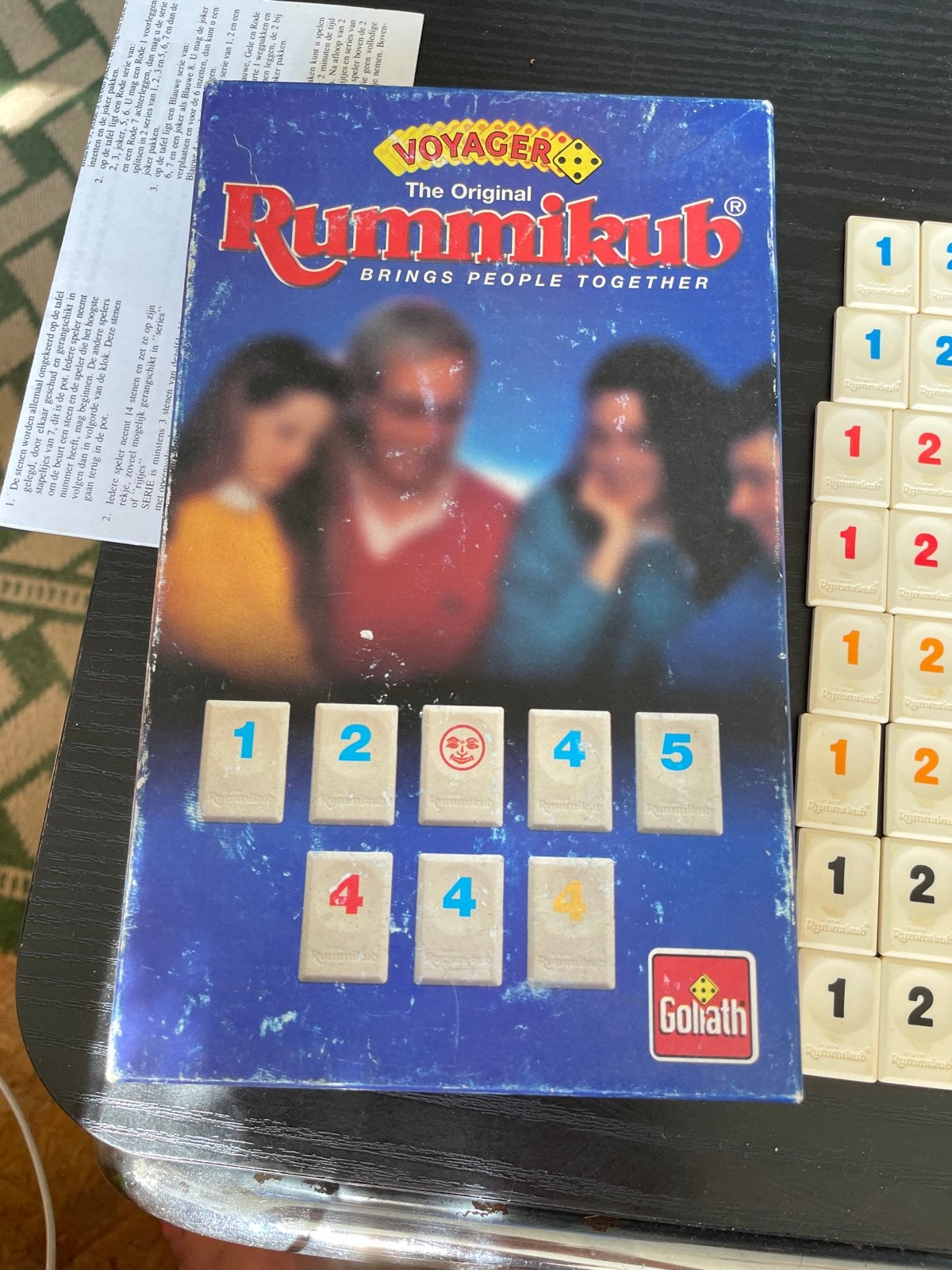 Rummikub The Original Gezelschapsspel - Goliath Voyager, Drie of vier spelers, Ophalen of Verzenden, Gebruikt