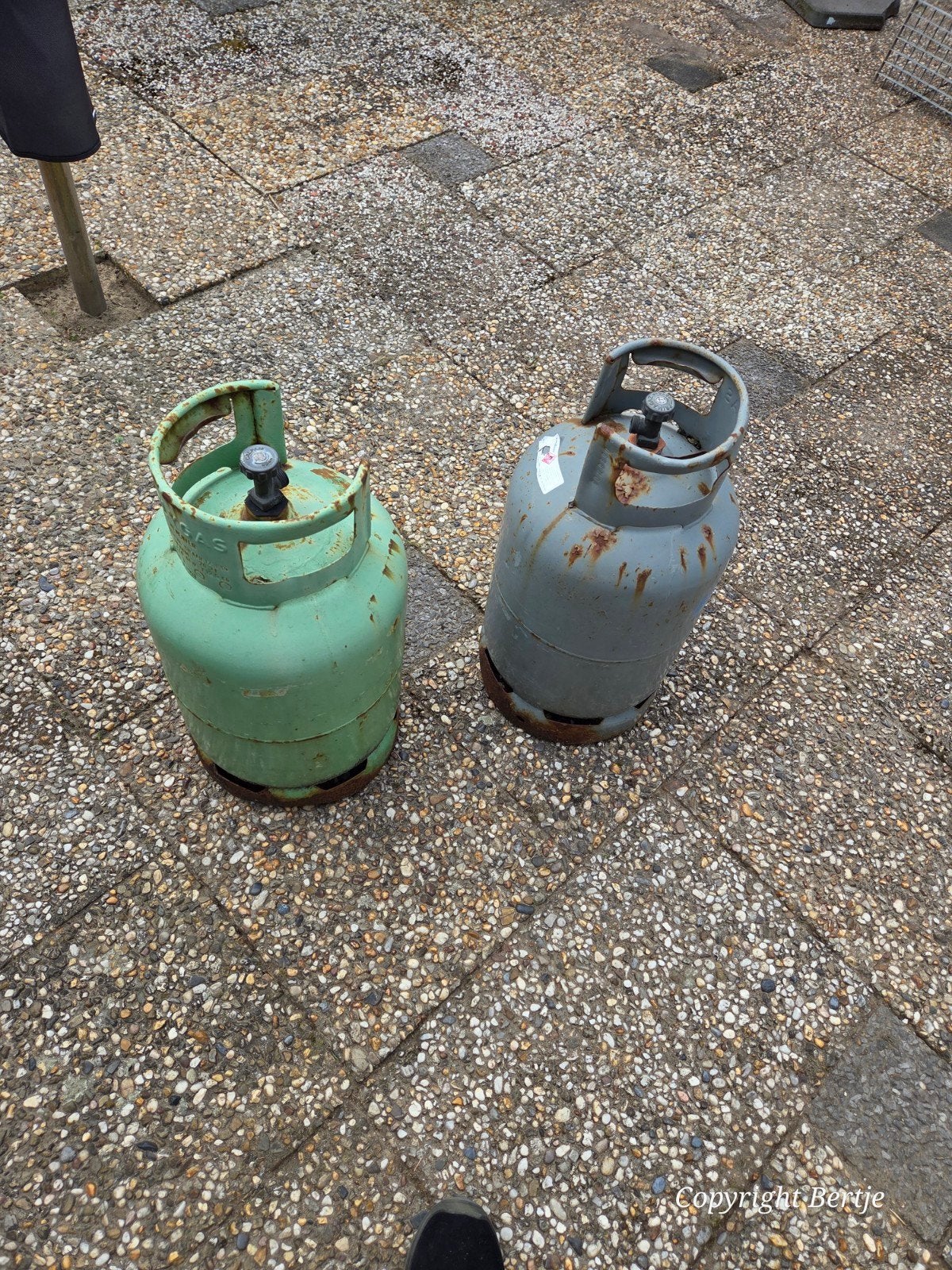 Gasflessen / gasfles, Ophalen