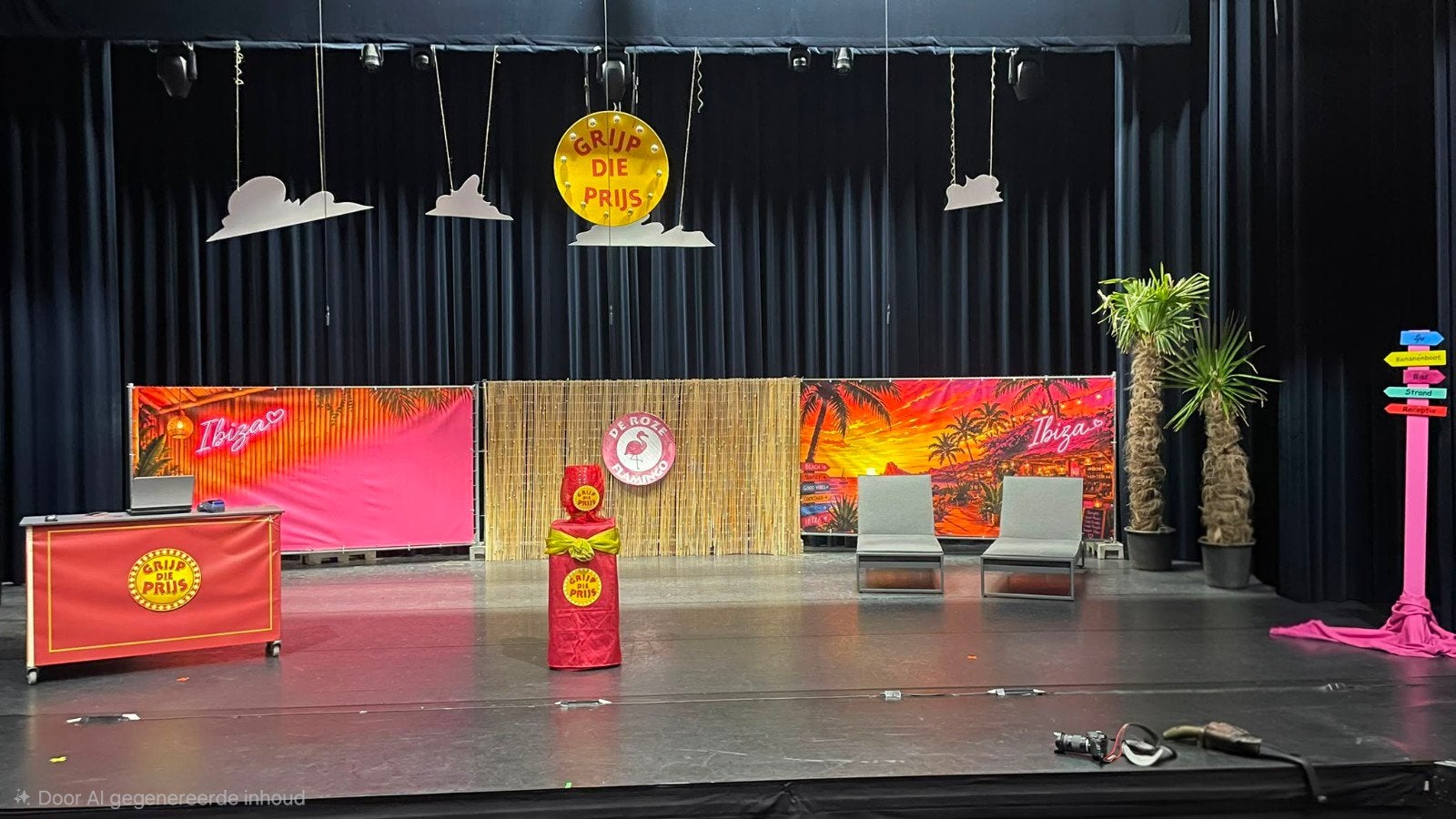 Musical Undercover op Ibiza decor, Ophalen of Verzenden, Gebruikt, Versiering, Overige