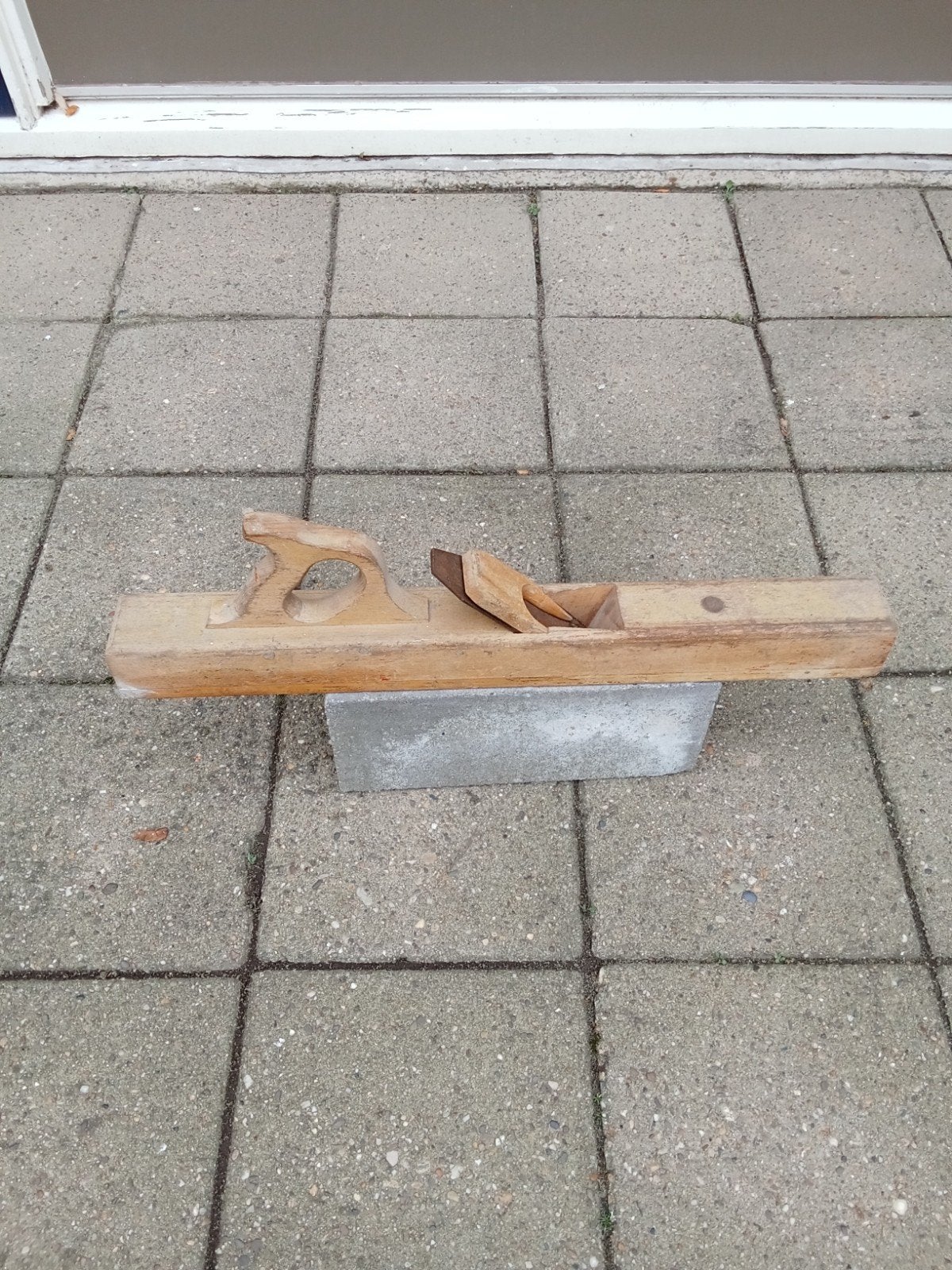 Oude houten schaaf - Vintage gereedschap, Ophalen of Verzenden