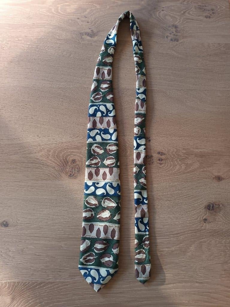 Stropdas met patroon 100% polyester das, Ophalen of Verzenden, Zo goed als nieuw, Met patroon