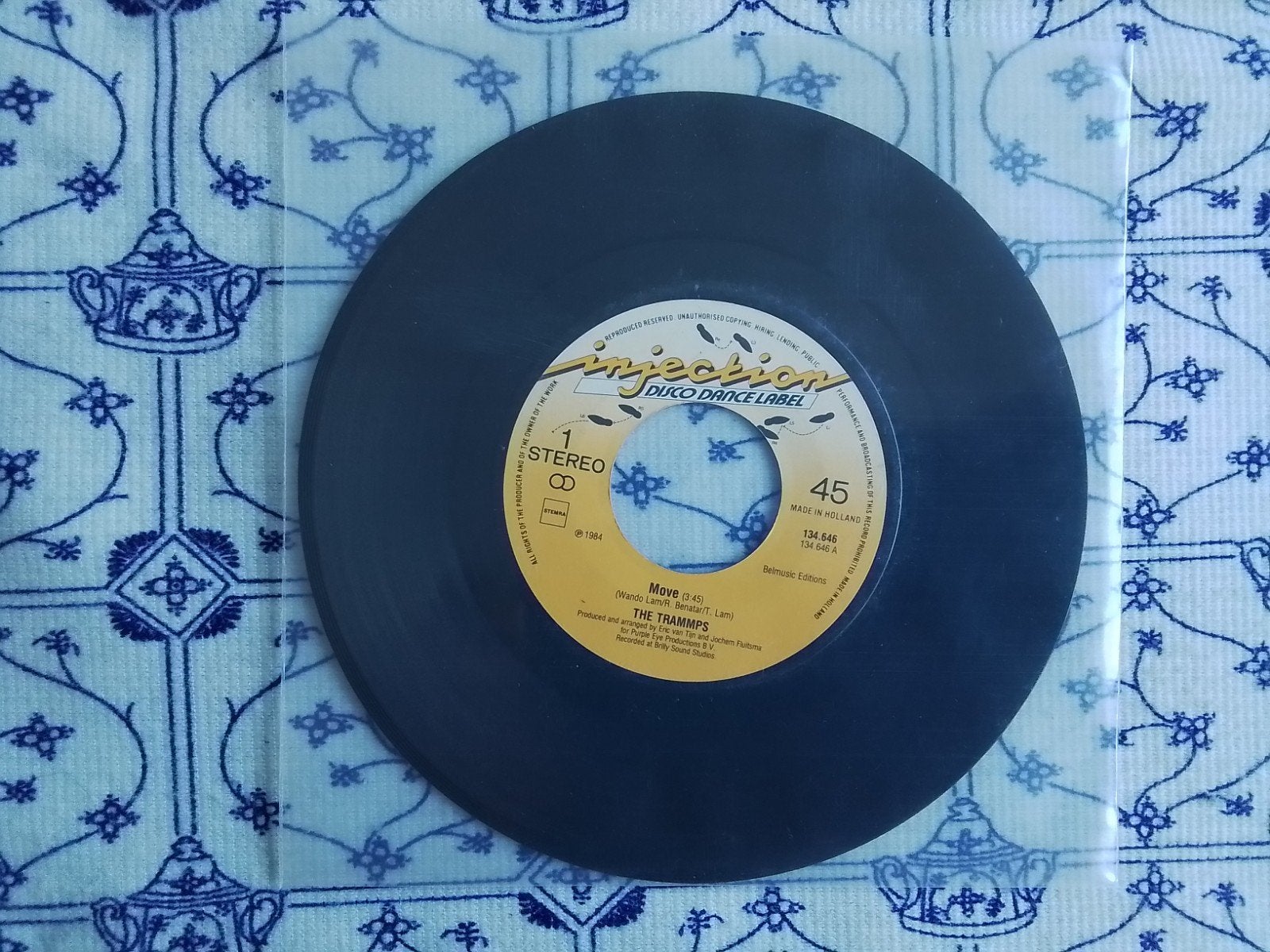 The trammps              Move, Cd's en Dvd's, Vinyl Singles, 7 inch, Ophalen of Verzenden, Zo goed als nieuw, Pop