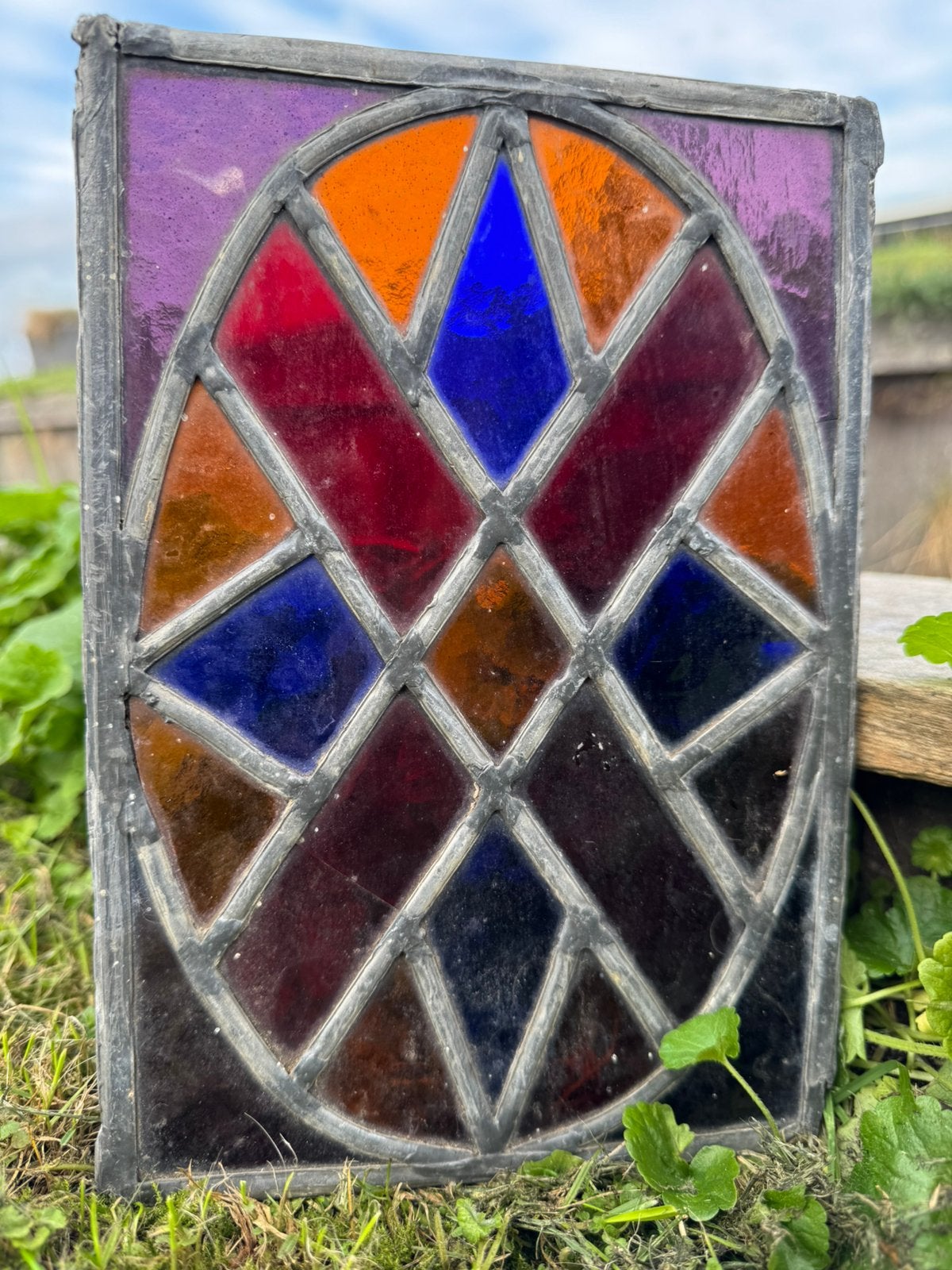 Glas in lood raampje paneeltje kleut, Ophalen