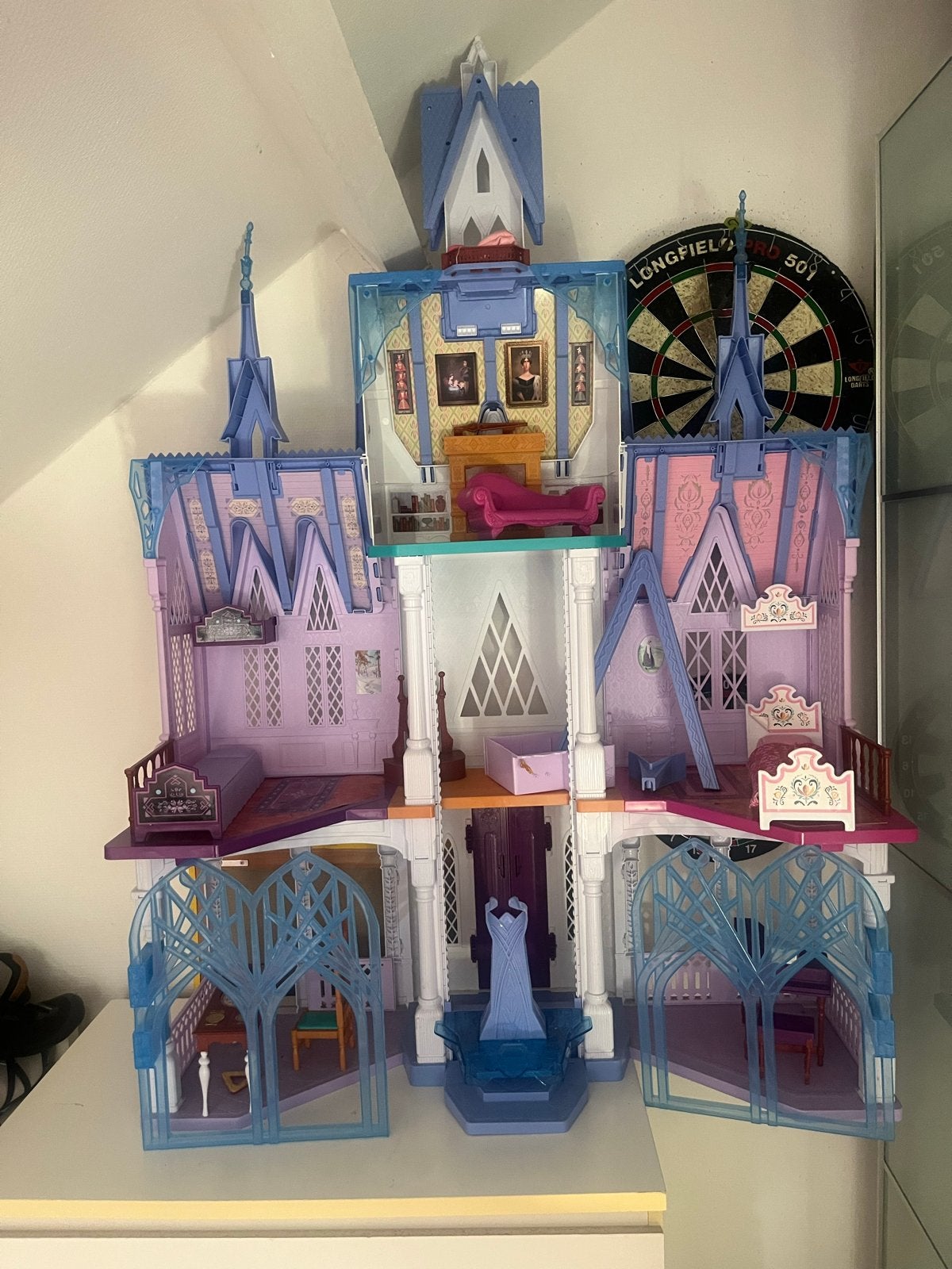 Frozen kasteel met accessoires, Ophalen, Gebruikt, Overige typen