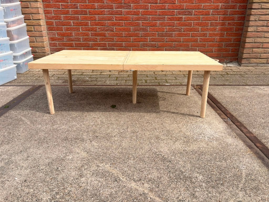Campingtafel inklapbaar – Houten lage tafel | 110 x 55 cm, Caravans en Kamperen, Kampeermeubelen, Zo goed als nieuw, Campingtafel