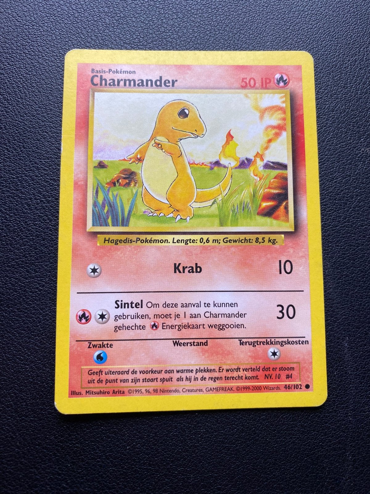 Charmander - Base Set - 46/102 - Pokemon kaart, Ophalen of Verzenden, Gebruikt