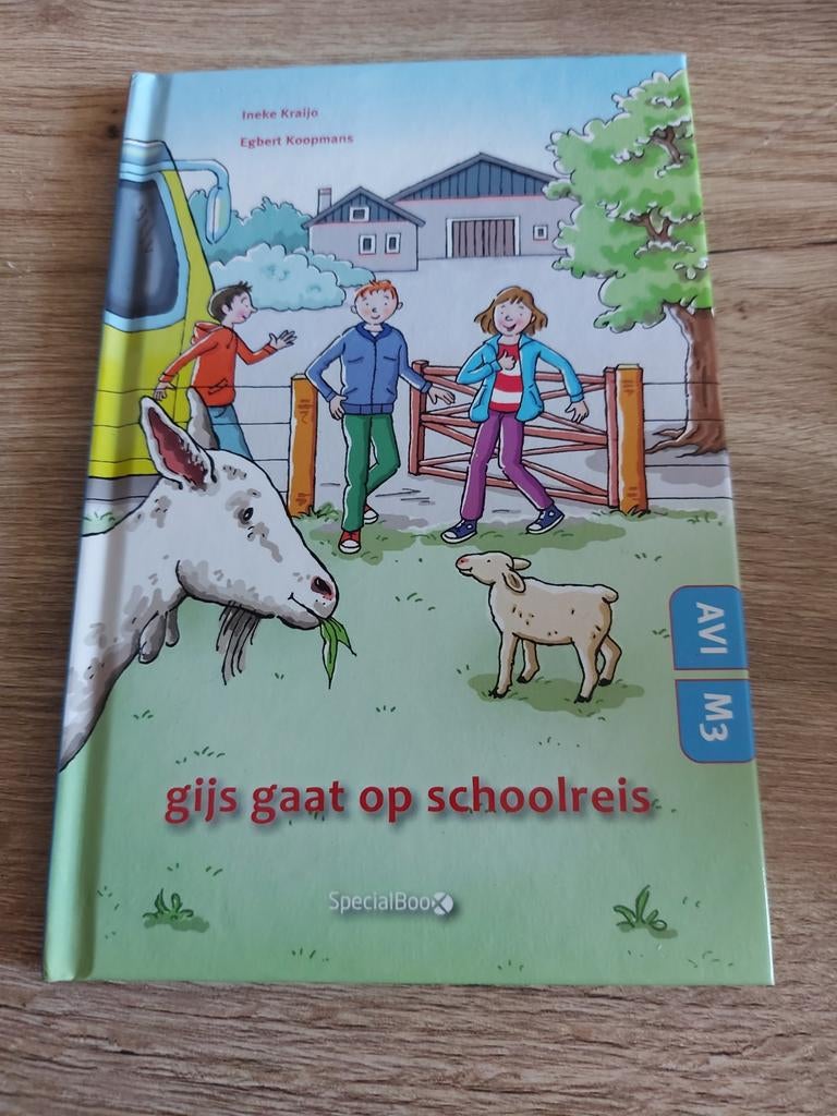 Gijs gaat op schoolreis - AVI M3 leesboekje, Boeken, Fictie algemeen, Ophalen of Verzenden, Zo goed als nieuw, Ineke Kraaijo, Egbert Koopmans