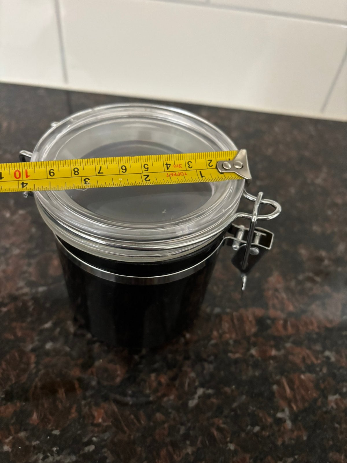 Leuke zwarte weckpot, Ophalen of Verzenden, Zo goed als nieuw