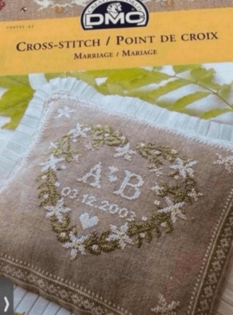 BORDUURPATROON BOEKJE DMC CREATIVE WORLD MARRIAGE, Verzenden, Nieuw, Handborduren, Patroon